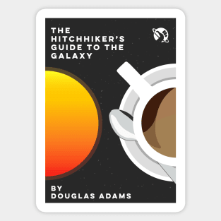 Hitchhikers Guide to the Galaxy Minimalist Poster Sticker